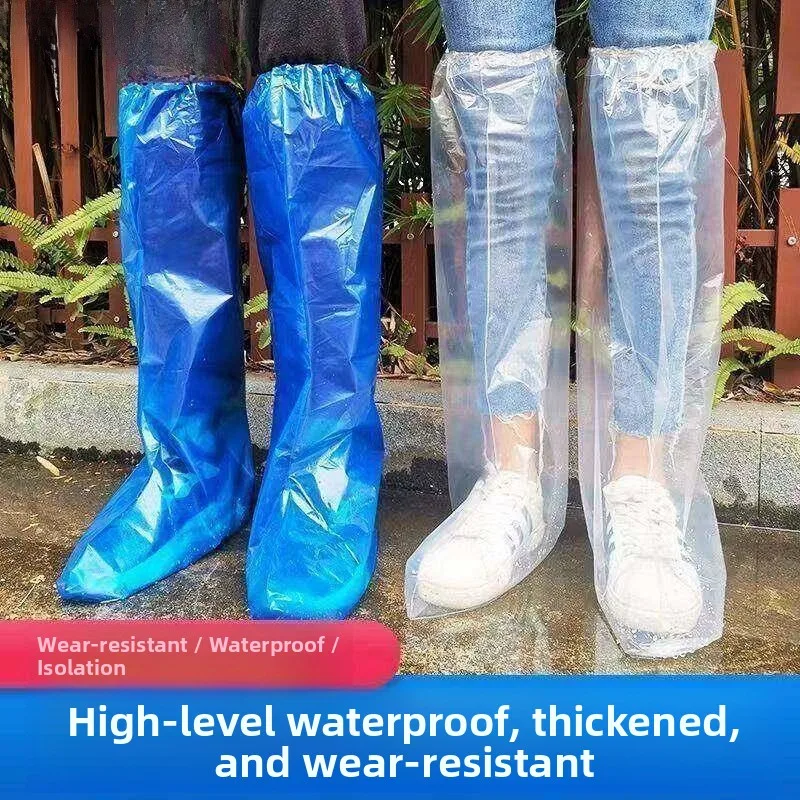 thickened-long-tube-rain-boot-covers-waterproof-non-slip-transparent-disposable-plastic-shoe-covers-for-rainy-days