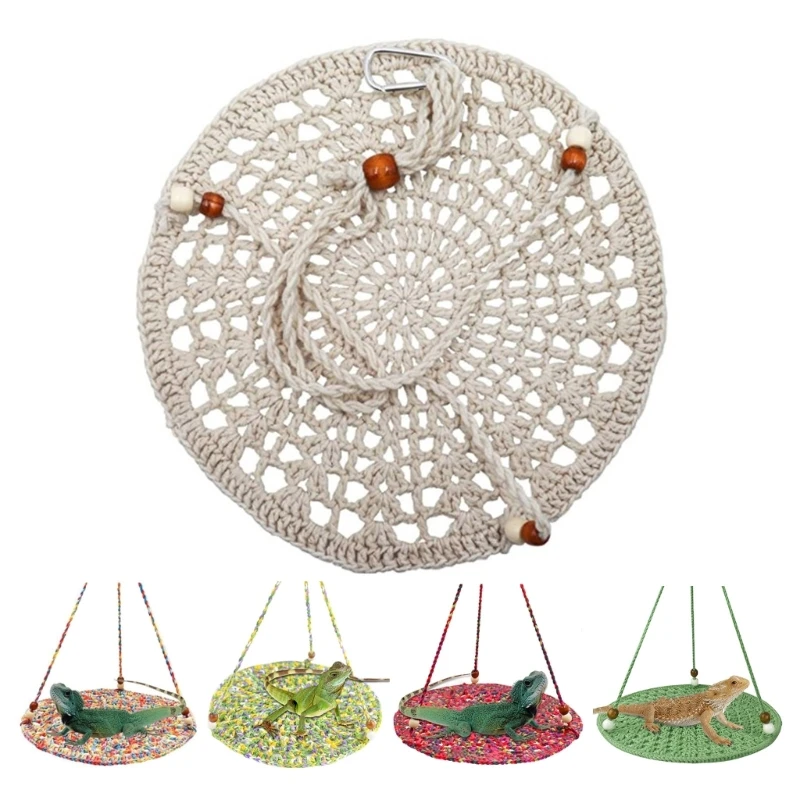 Dragones barbudos columpio lagartos hamaca terrarios para reptiles decoración hábitat