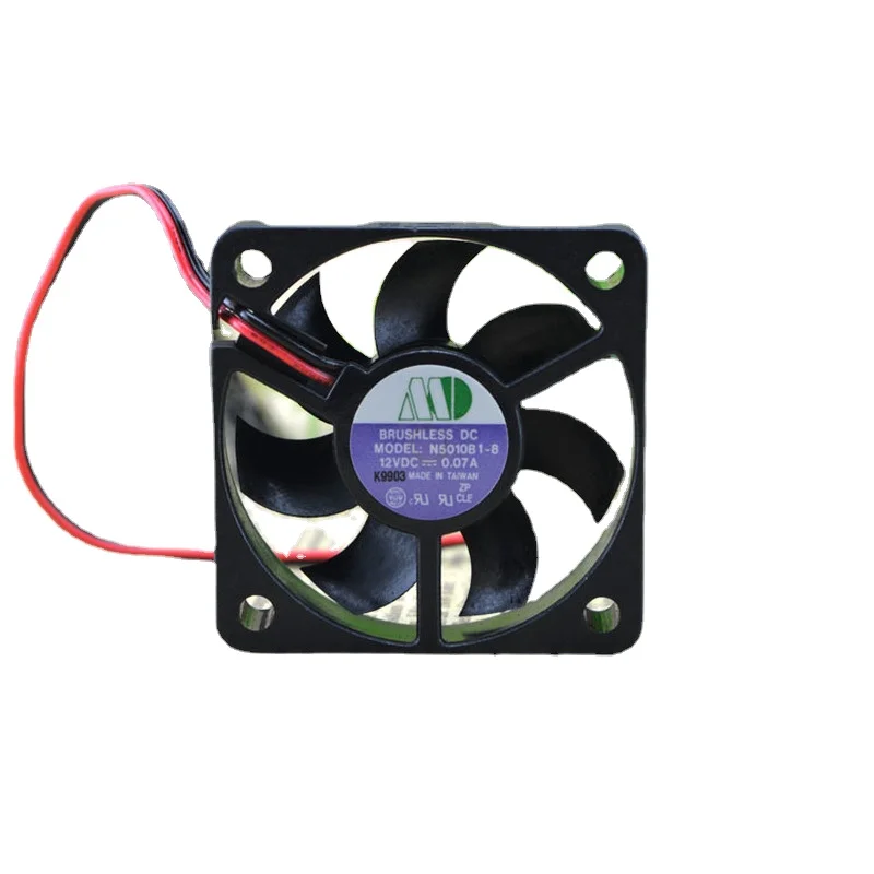 New Fan For TAIJUN N5010B1-8 5CM 5010 12V 0.07A 2-wire Cooling Fan