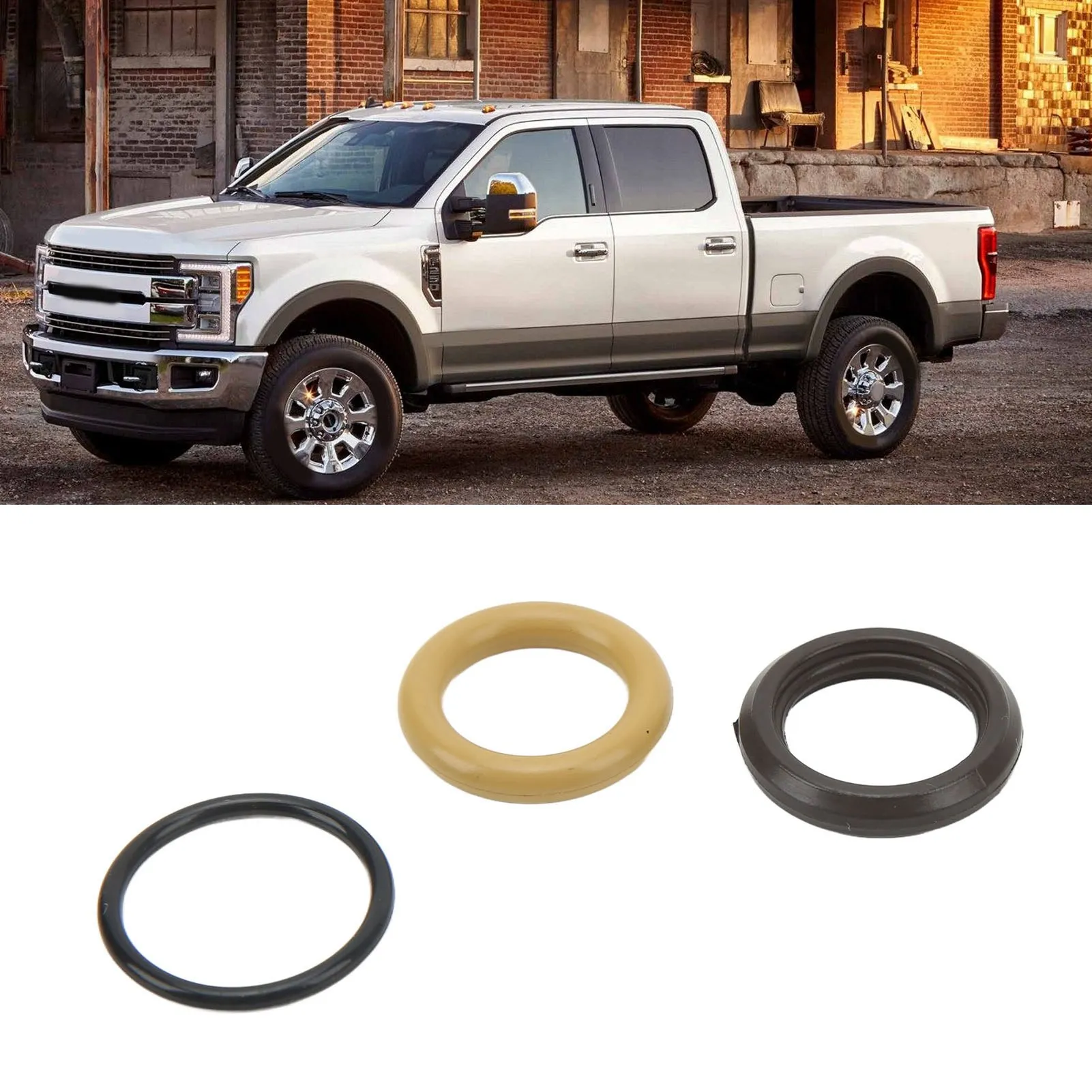 Ideal substitute for the high-pressure oil pump seal of F0rd F-450/F-550(2003 - 2004).Durable and resistant to high temperatures