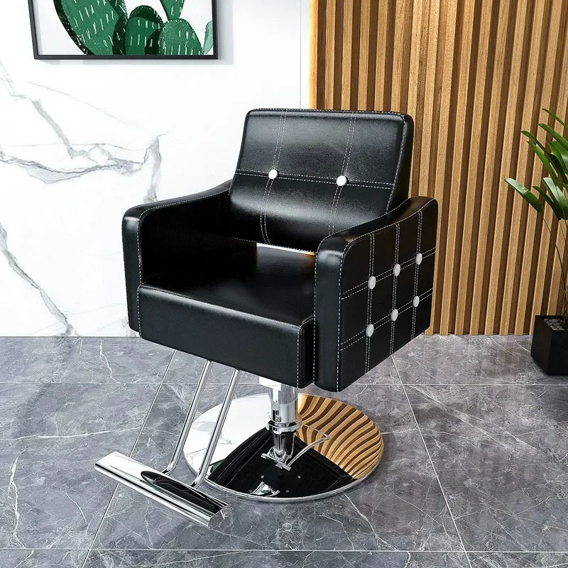 

Fashion Men Barber Chair Vintage Model Trendy Nordic Hairdressing Hair Salon Chair Beauty Simplicity Cadeiras Home Furniture