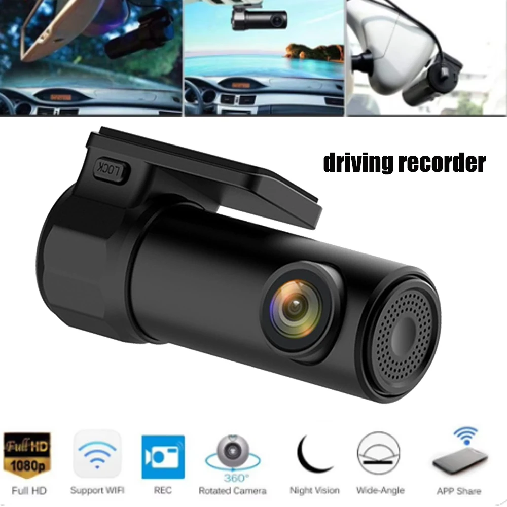 

Car Recorders HD 1080P 500MP Lens GPS Wifi Car DVR Voice Control Automobile Data Recorder 360 Degree Wide Angle Night Vision