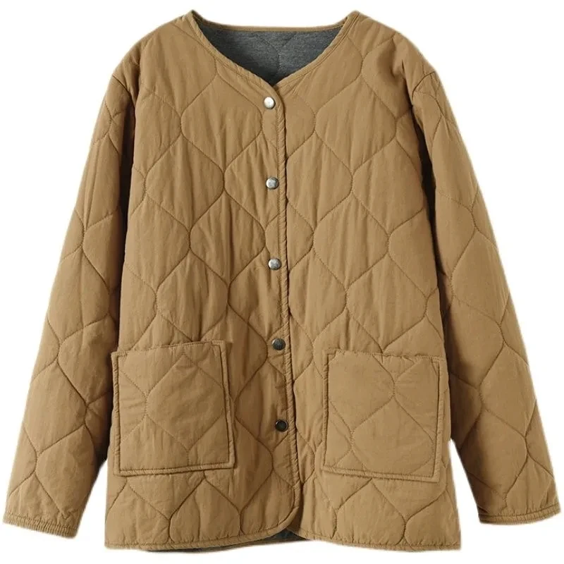 Parka holgada de algodón para mujer, Abrigo acolchado de talla grande 4XL, estilo Retro, para otoño e invierno, 2023