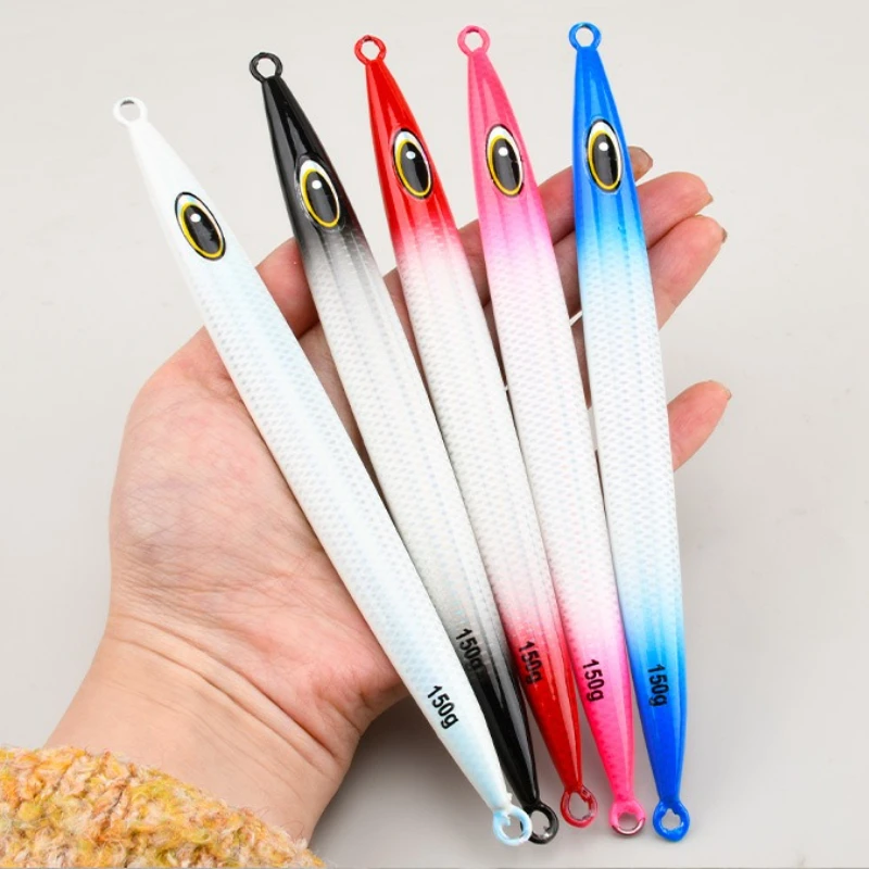 

1pcs Big Weight Metal Jigging 200g-1000g Glow Jigs Lures Fast Sinking Jigbait Jigging Long Casting Lure Saltwater Shore Casting