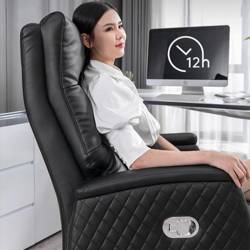 Chaise de bureau d'étude à genoux, siège en maille, chaise de bureau ergonomique de luxe en cuir acrylique, meubles de Salon de Gamer