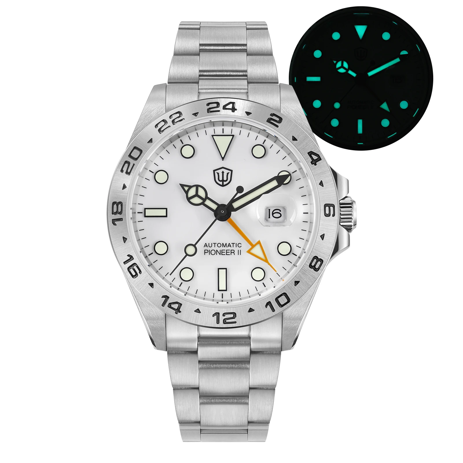 Watchdives WD16570B V2 Automatic Watch Hangzhou6460 37/40mm Sapphire 200M Waterproof BGW9 Lume Stainless Steel Men Mechanical