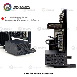 Alumínio Totalmente Aberto Case Frame, Suporte ITX MATX ATX Motherboard, Computador Vertical Habitação PC, Water Cooling Gamer, Gabinete DIY 6 principais vendas gabinetes itx - №1