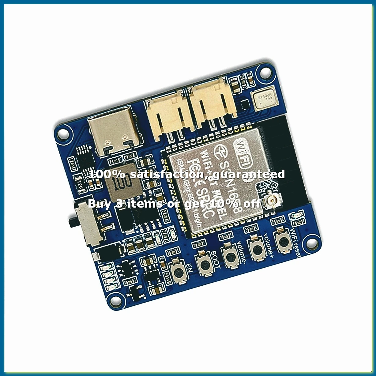 XiaoZhi AI Voice Chat Module ESP32-S3 Built-in CH340X INMP441 MAX9835 ESP32-S3 Development Board