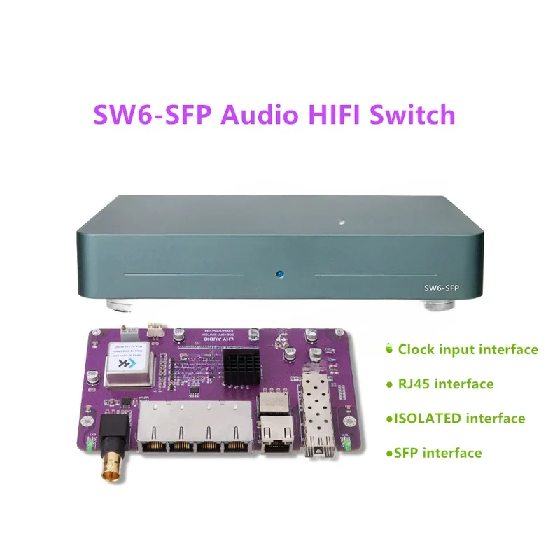 Fully Linear Powered OCXO Constant TemperatureOscillator SW6-SFP Audio HIFI Switch