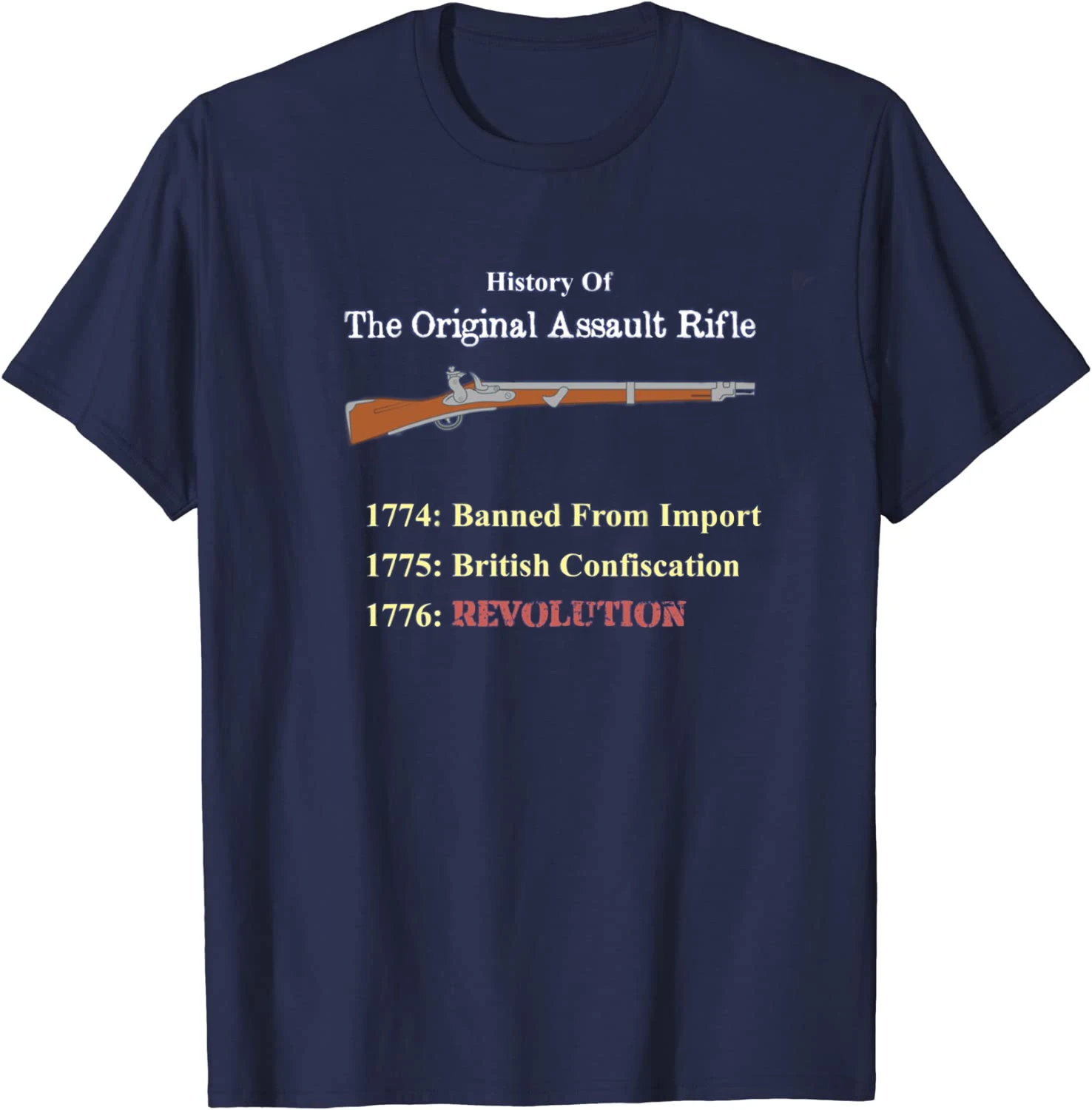 History of Original Assault Rifle T-Shirt 100% Cotton O-Neck Short Sleeve Summer Casual Mens T-shirt Size S-3XL