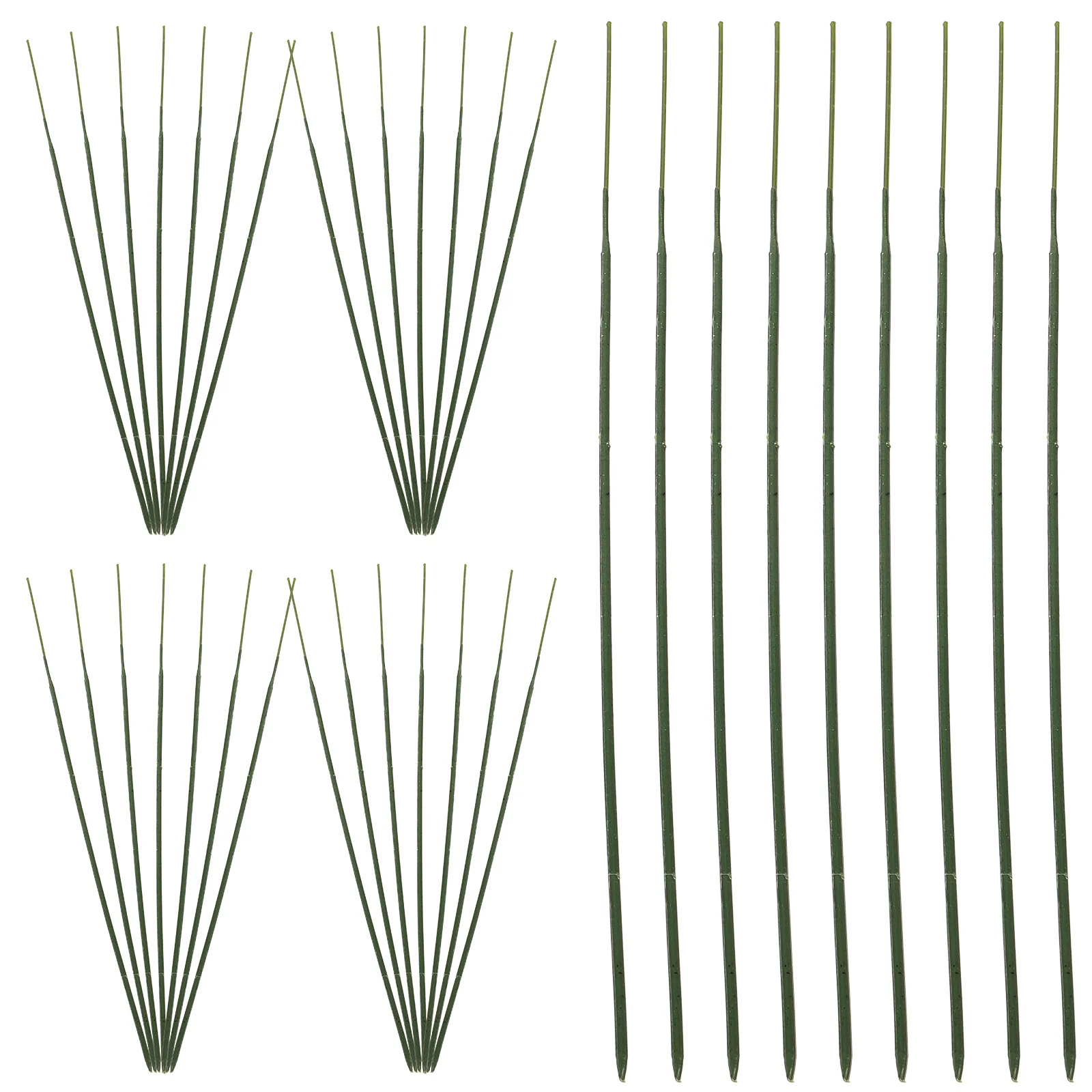 

Artifical Flower Arrangement Fake Pole Plant Decor Decoration Artificial Flowers for Vase Green