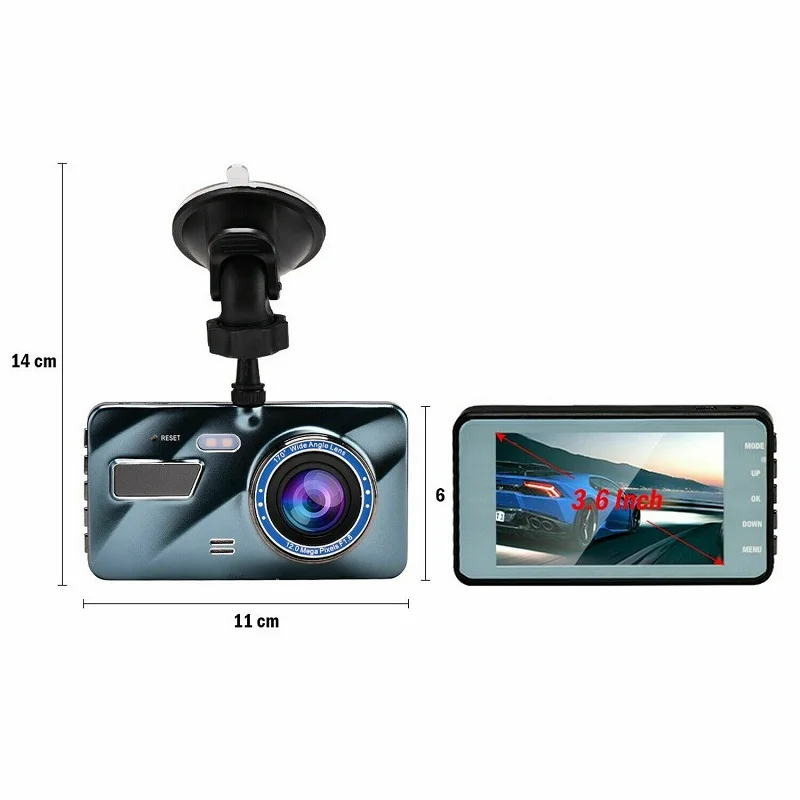 Car Dash Cam Dual Lens DVR G-Sensor 4