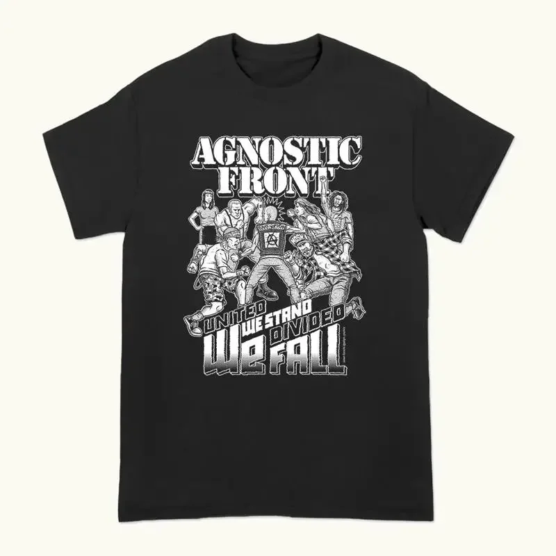 Agnostic Front Band We Fall Funny T Shirt Black S 5XL 1B0324