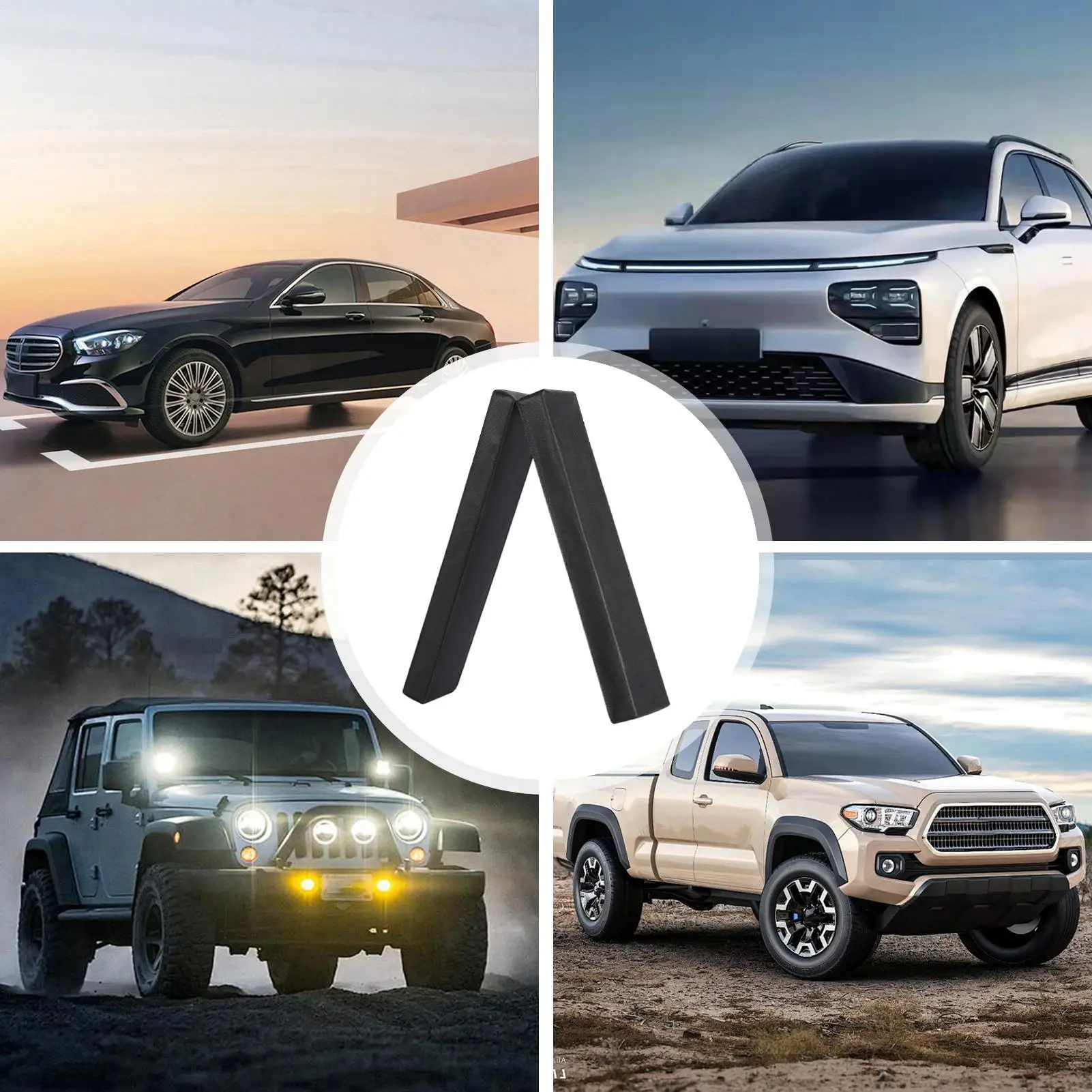 واقي باب السيارة المغناطيسي المضاد للخدش، شريط زخرفي قابل للطي، نمط متصل لحماية مواقف السيارات، واقي حافة جانبي للجسم #6