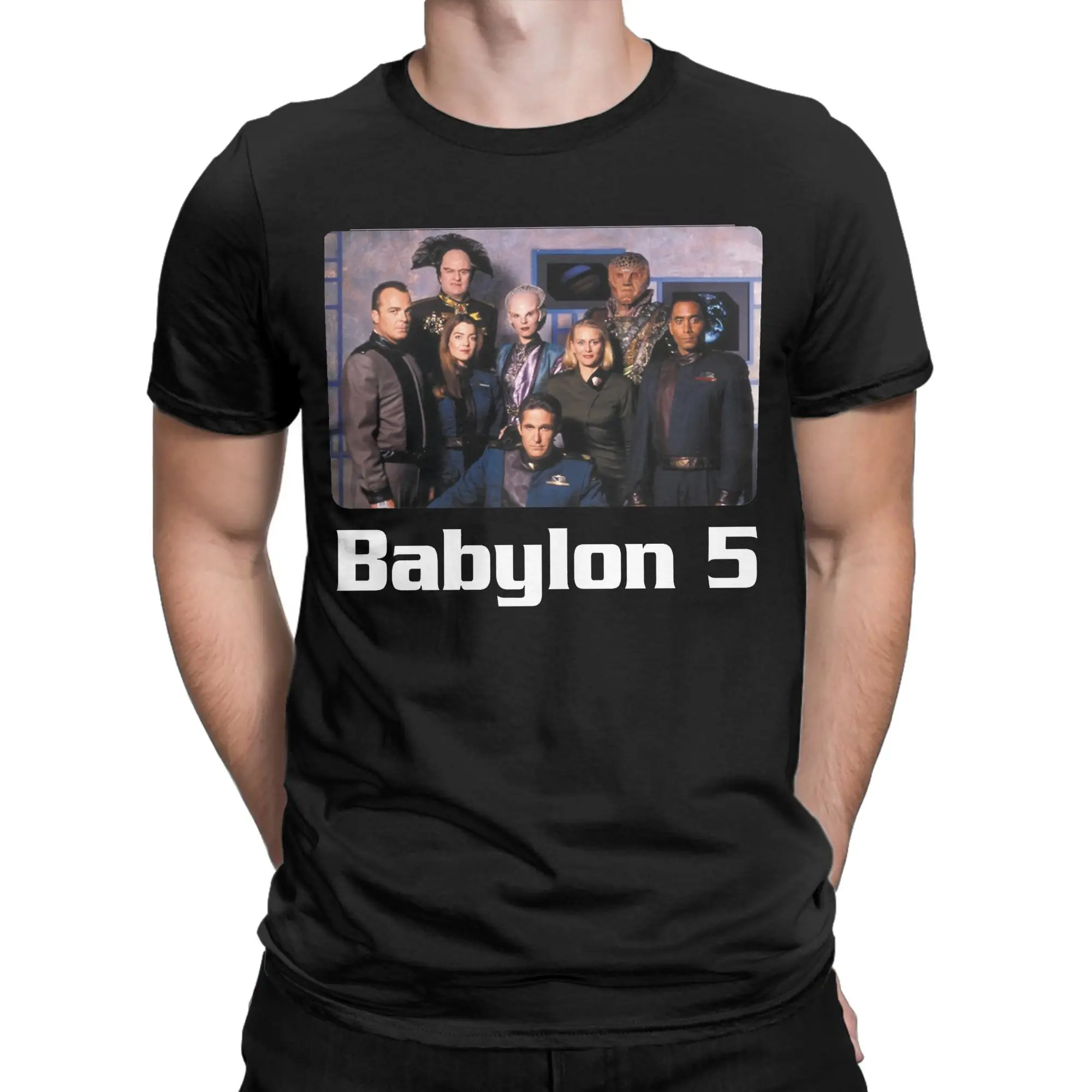

Babylon 5 space station Graphic Print T Shirts for Men Women 100% Cotton Tee Shirt Clothes