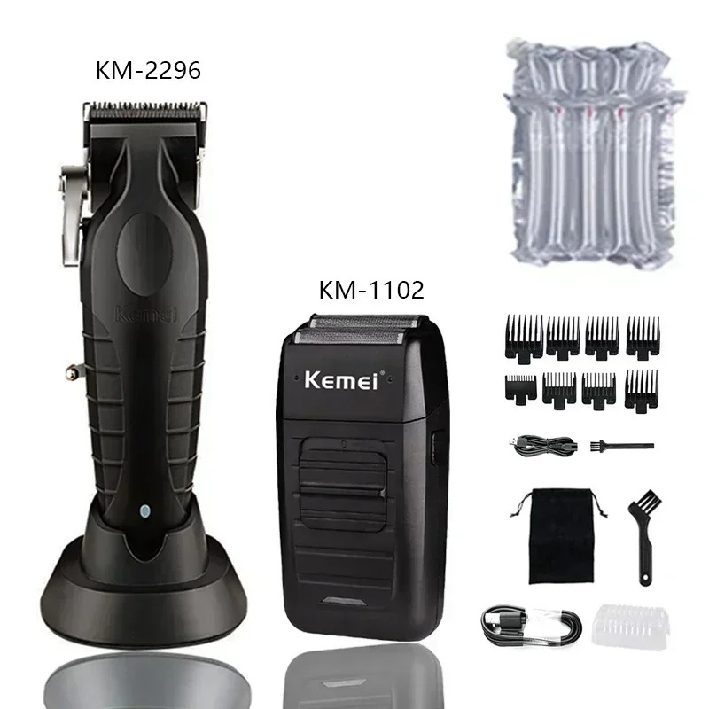 Kemei Haarschneidemaschine Kit KM-2296 KM-2299 KM-1102 Elektrische Haarschneidemaschine für Herren Professionelle Haarschneidemaschine für Männer