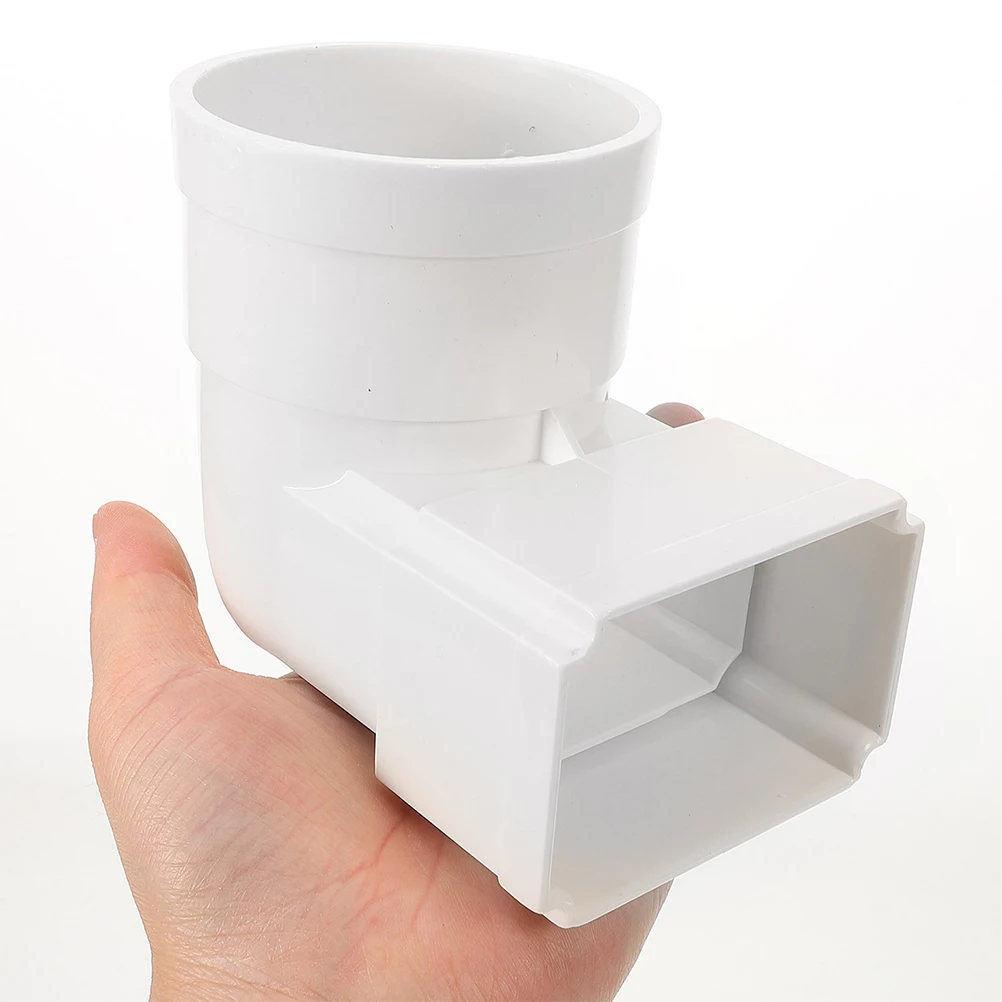 Adaptateur de tuyau de Drainage en plastique Durable, 2 pièces, pour toit, gouttière d'eau de pluie, Installation facile, faible entretien, maisons adaptées