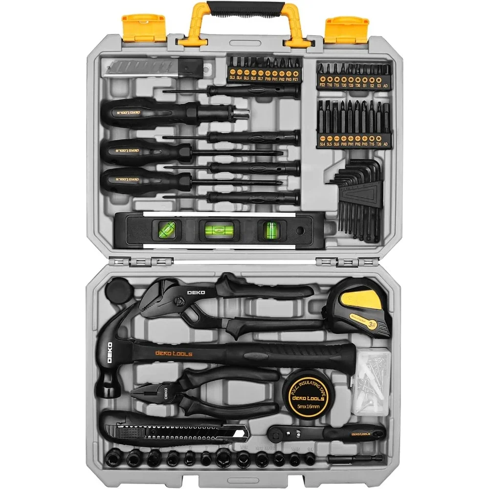 

150 Piece Tool Set,General Household Hand Tool Kit, Home Repair Tool Kit with Plastic Toolbox Storage Case for DIY Project, Home