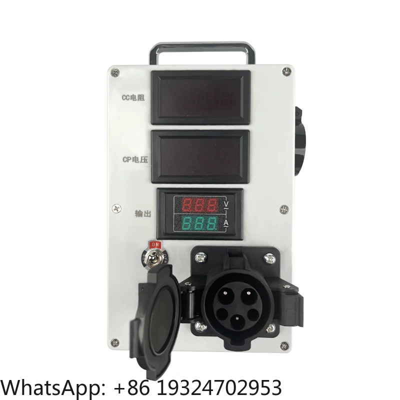EV Vehicle Charger Simulator Portable Ev Charger Tester with Type1 Type2 G-B-T Socket