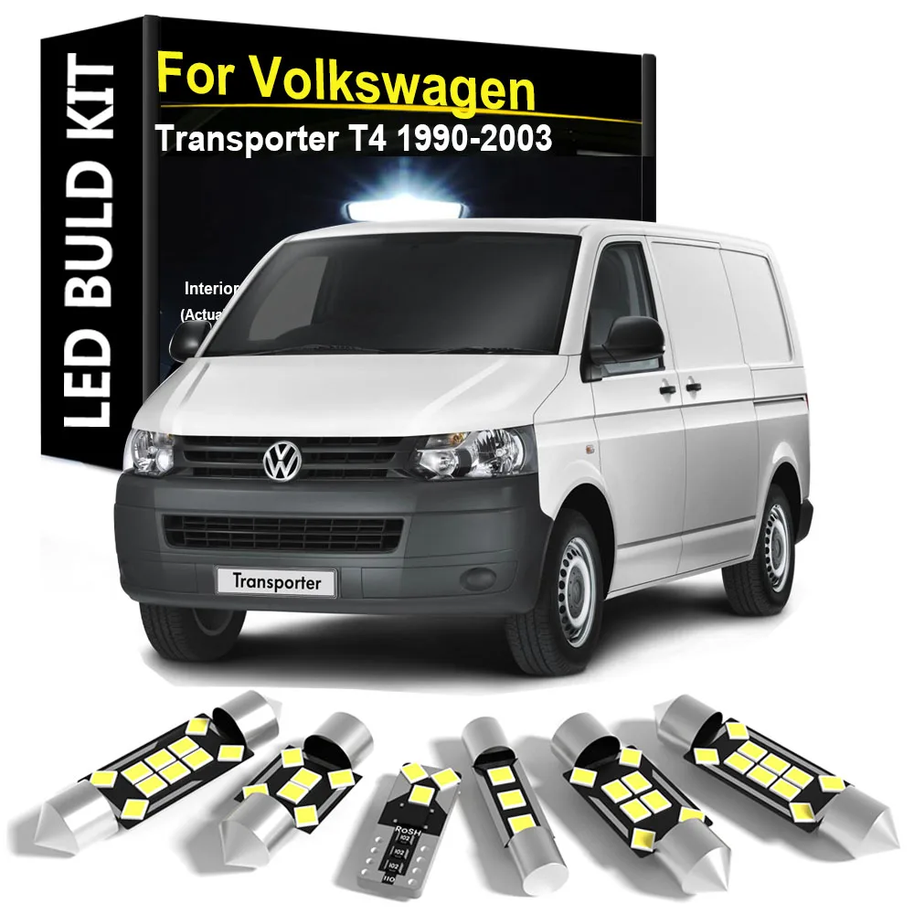 

Внутренний светодиодный светильник автомобиля для VW Volkswagen Transporter T4 1991 1992 1993 1994 1995 1996 1997 1998 1999 2000 2001 2002 2003 Canbus