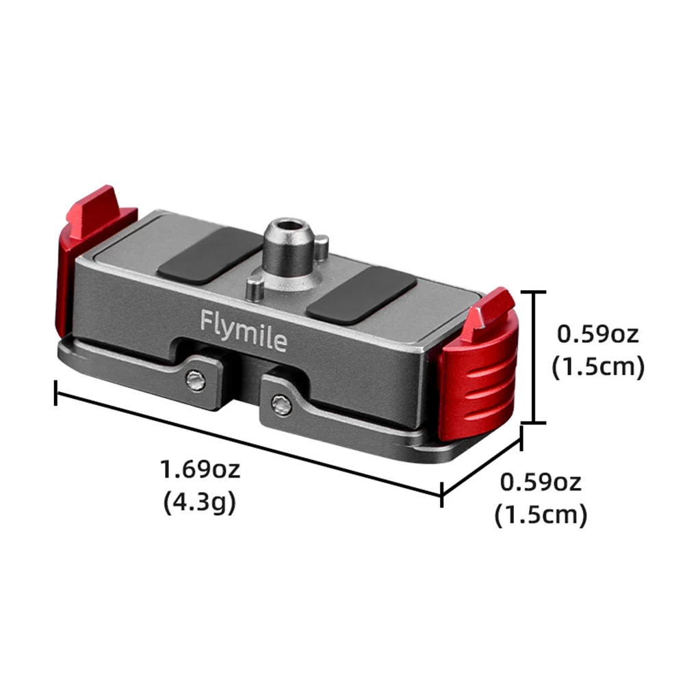 Carcasa protectora de marco de jaula de Metal de liberación rápida con Base de montaje de extensión de zapata fría para Go Pro Hero 13, accesorios negros