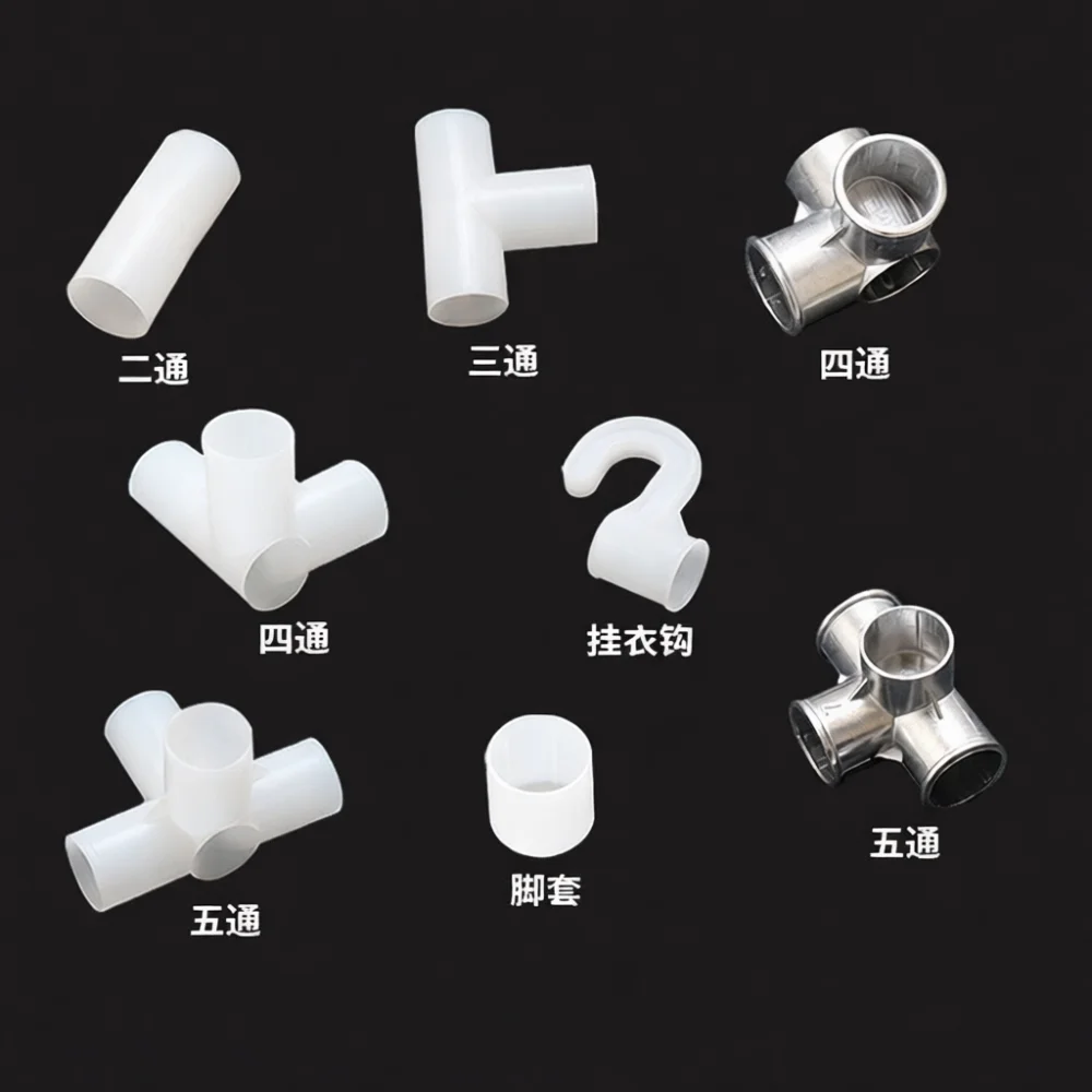 For Likou Wardrobe Hardware Part Heavy Duty Plastic Alloy Connector Fabric Closet Storage Rack Joint Fitting Kit