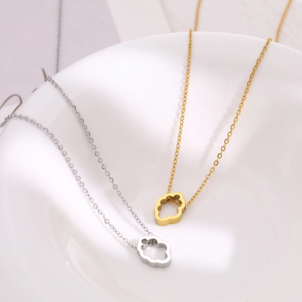 Stainless Steel Necklaces Cartoon Cloud Pendant Non-fading High-quality Chain Choker Ladies Necklace For Women Jewelry Gifts