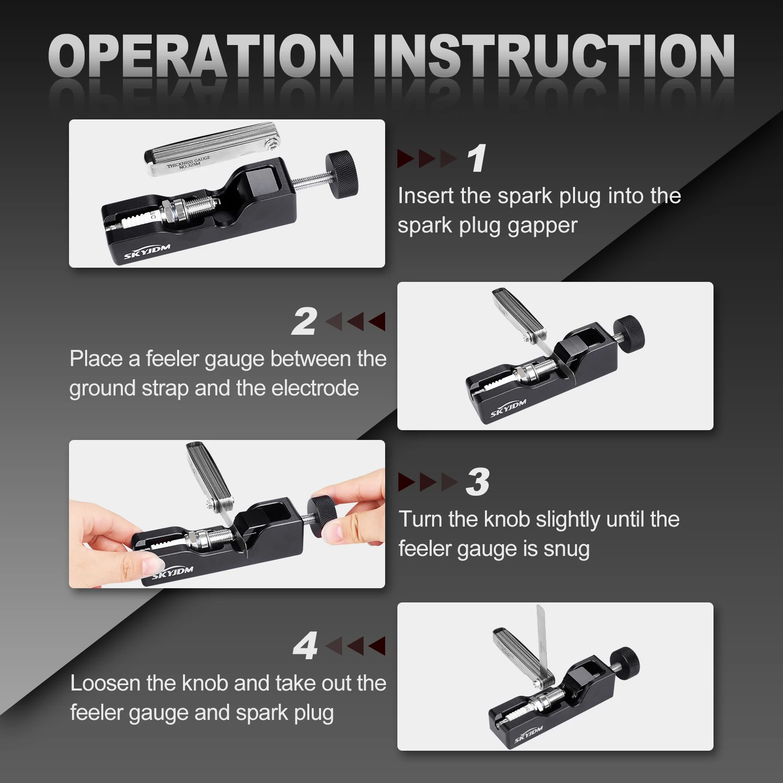 Universal High Turbo Power Tool 32 Feeler Gauges+16 Elbow Feeler Gauges 10mm 12mm 14mm 16mm Spark Plug Gap Adjustment Tool