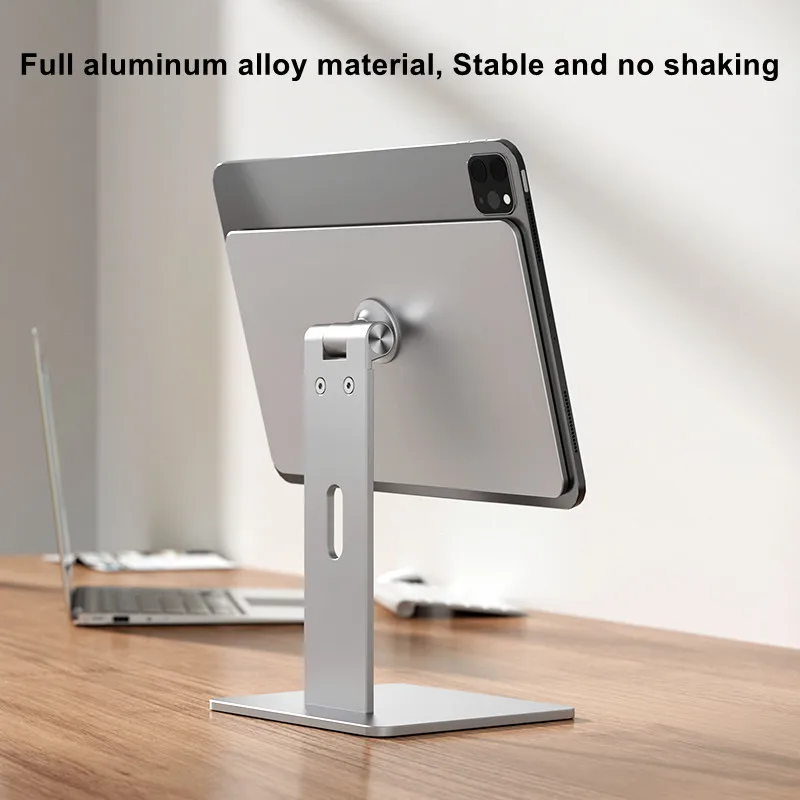 Go! Desktop Magnetic iPad Stand Tablet Holder For iPad Pro 12.9 / 11 Inch for iPad Air 10.9'' Aluminum Adjustable iPad