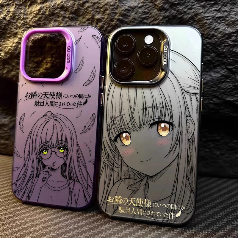 Anime CUTE MAHIRU LINE Case for Samsung Galaxy A26 A36 A56 A25 A35 A55 A34 A54 A13 A33 A53 5G A06 A16 A15 A14 A23 A52 A52S A31
