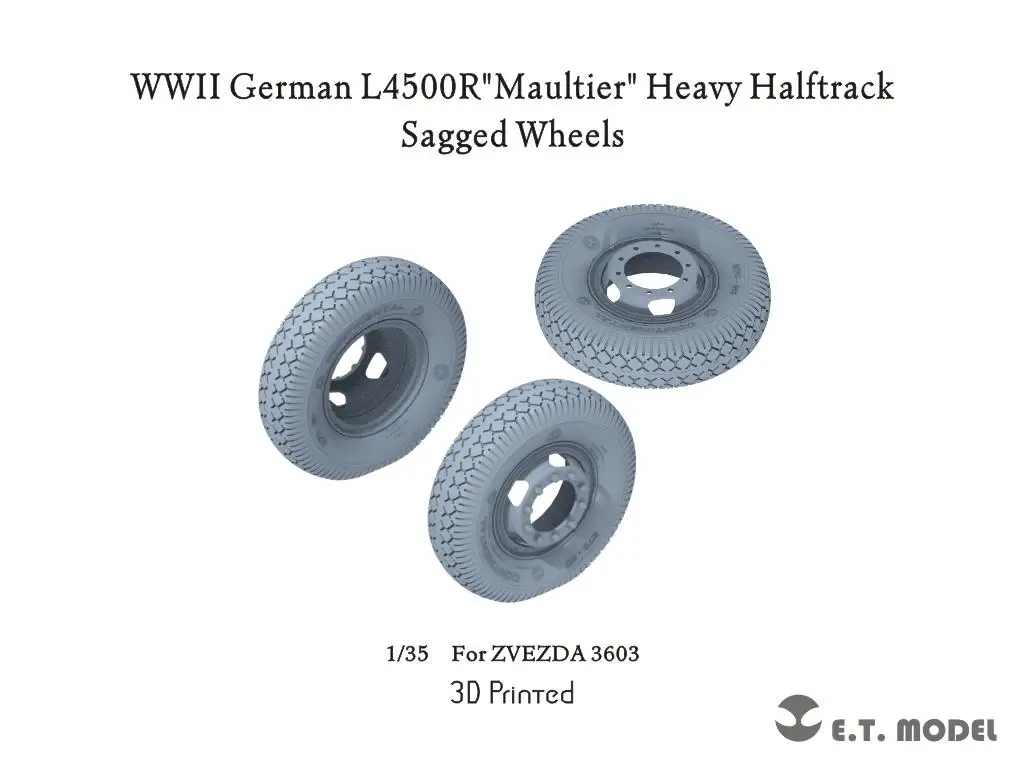 

ETModel P35-159 1/35 German L4500R "Maultier" Heavy Halftrack Sagged Wheels