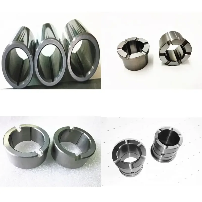 Customizable High Strength Wear Resistant Cemented Carbide Sleeve Bearing Bushing Spacer Submersible Pump Parts Grade