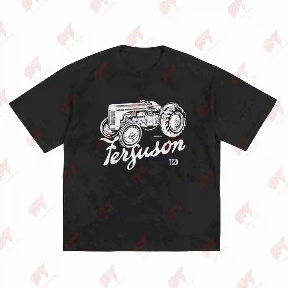 Fergusons TE20 Scripts And Illustrations Short Sleeve Tee 100% Cotton T-Shirt
