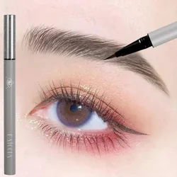 Liquid Eyebrow Pencil 4 Colors Very Fine Lying Silkworm Eyeliner Lasting Nature Water Proof Brown Gray Water-based Eyebrow Pen