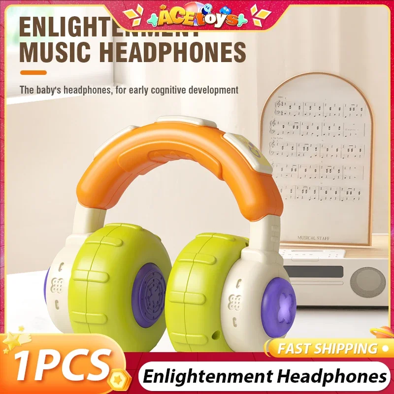 

Просвещение, музыкальные наушники, автоматический сон, пробуждение, гладкая, приятная текстура, безопасные игрушки для раннего образования для ребенка, рождественский подарок