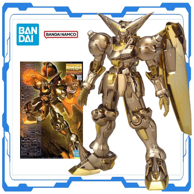 

Bandai Genuine Gundam Original MG 1/100 HYPER MODE MASTER Gundam Anime Assembly Model Kits Figure Action Desktop Ornament Toys