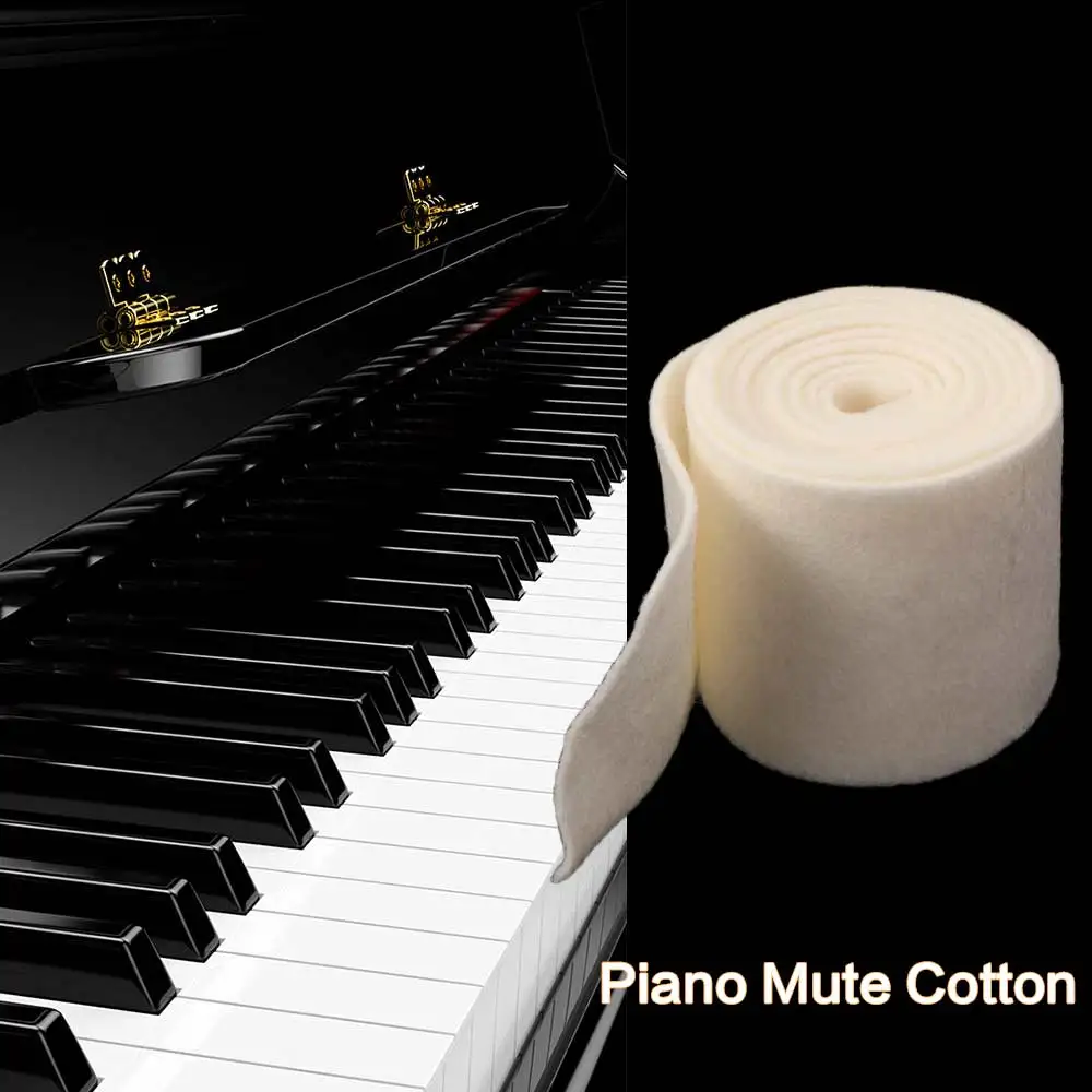 Weak Sound Piano Mute Cotton Sound-Absorbing Maintenance Piano Muffler Felt Damper Beige Mute Piano Felt Tuning Accessories