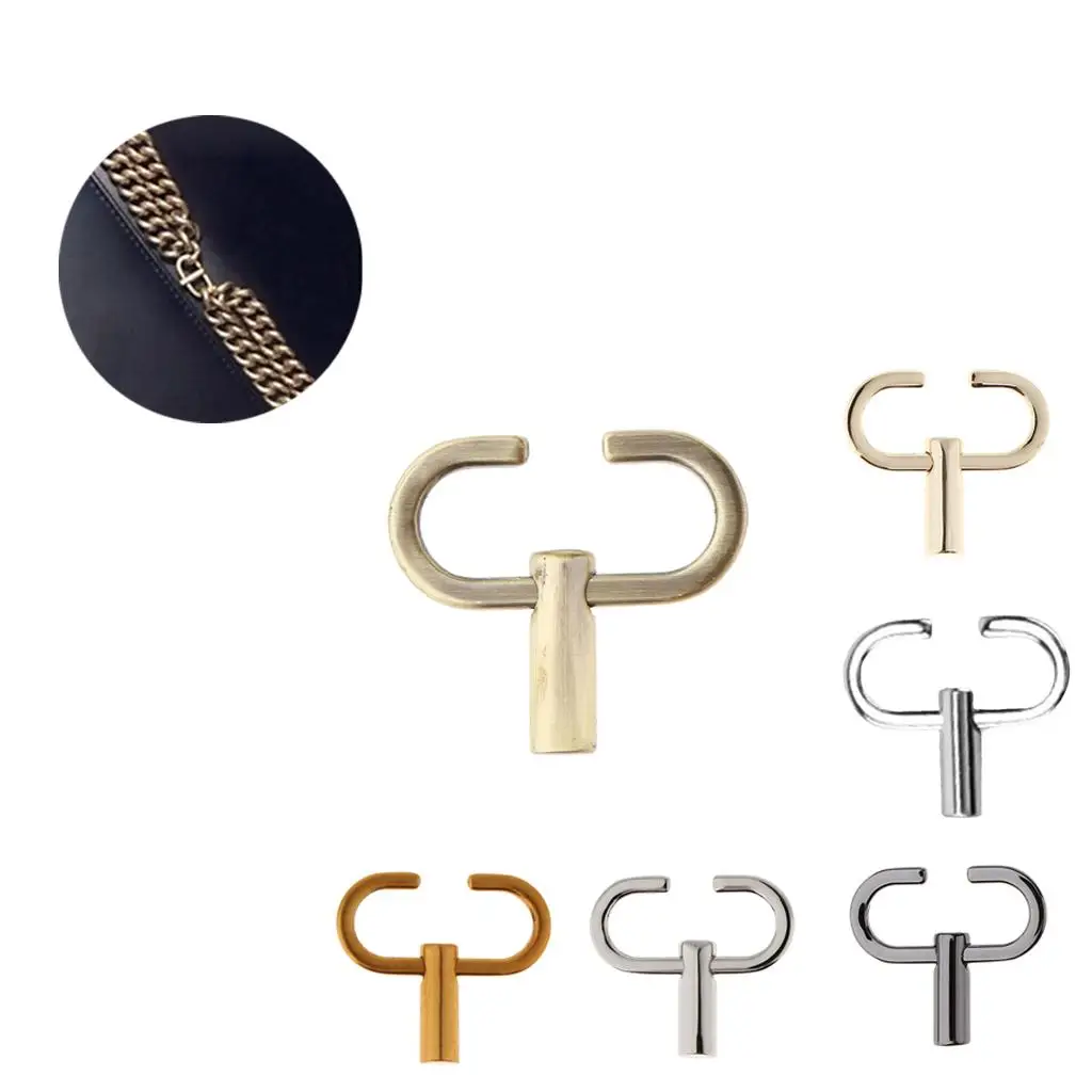 Handbag Purse Shoulder Chain Strap Adjustable Buckle Clip Handle Shorten