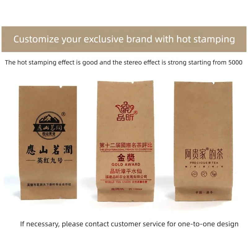 50 sacchetti per imballaggio per uso generale, sacchetti di carta kraft, bustine di tè, sacchetti di alluminio, sacchetti richiudibili per uso alimentare