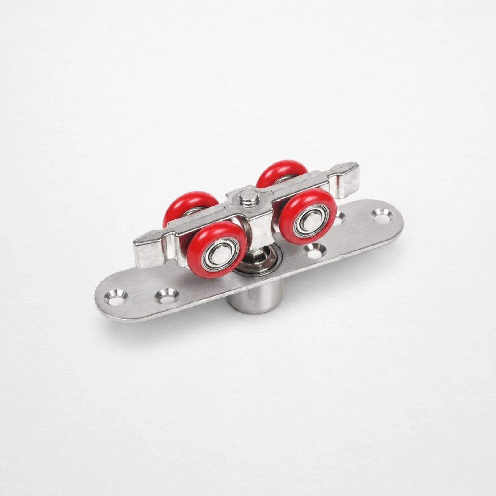 Sliding Door Roller Compact Profile Ball-Bearing Roller Assembly Window Sliding Wheel Silver Finish Hardware Part Wear Resistant