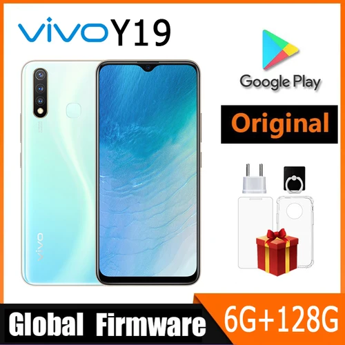 VIVO Y19 스마트폰 4G 글로벌 펌웨어 LTE 6GB 128GB MTK6765 옥타 코어 13.0MP 지문 5000mAh 안드로이드 9.0 중고 휴대폰  Best5