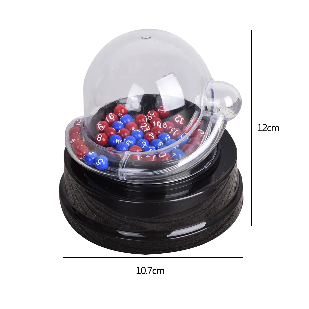 Aqumotic Electronic Bingo Balls Machine Mini Lucky Slot Model 1pc Raffle Drum 2-color 3-color for Fun Cage and Ball Spinner