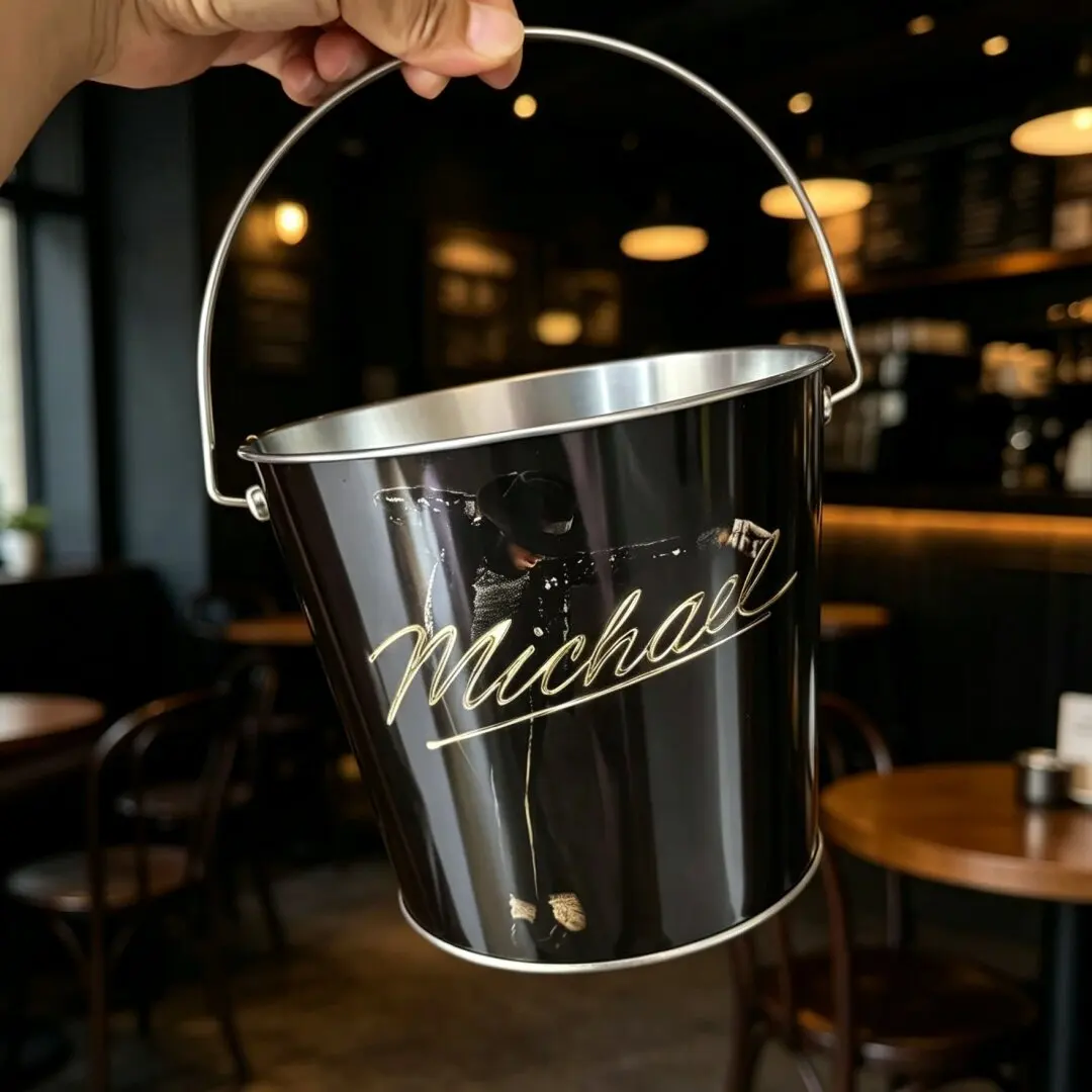 Hot Michael Rhine Stone Tumbler Creative Straw Bling Drinking Cup Fedora Hat Microphone Shape Collectible Boy Girl Travel Gift view 5