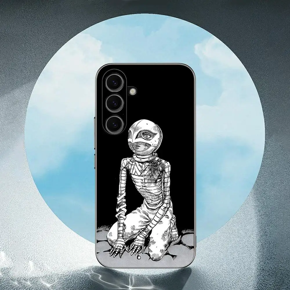 Griffith cool man design anime Phone Case For Samsung Galaxy S25 S24 S23 S22 S21 S20 Plus Ultra Note20 Limited Soft Black view 3