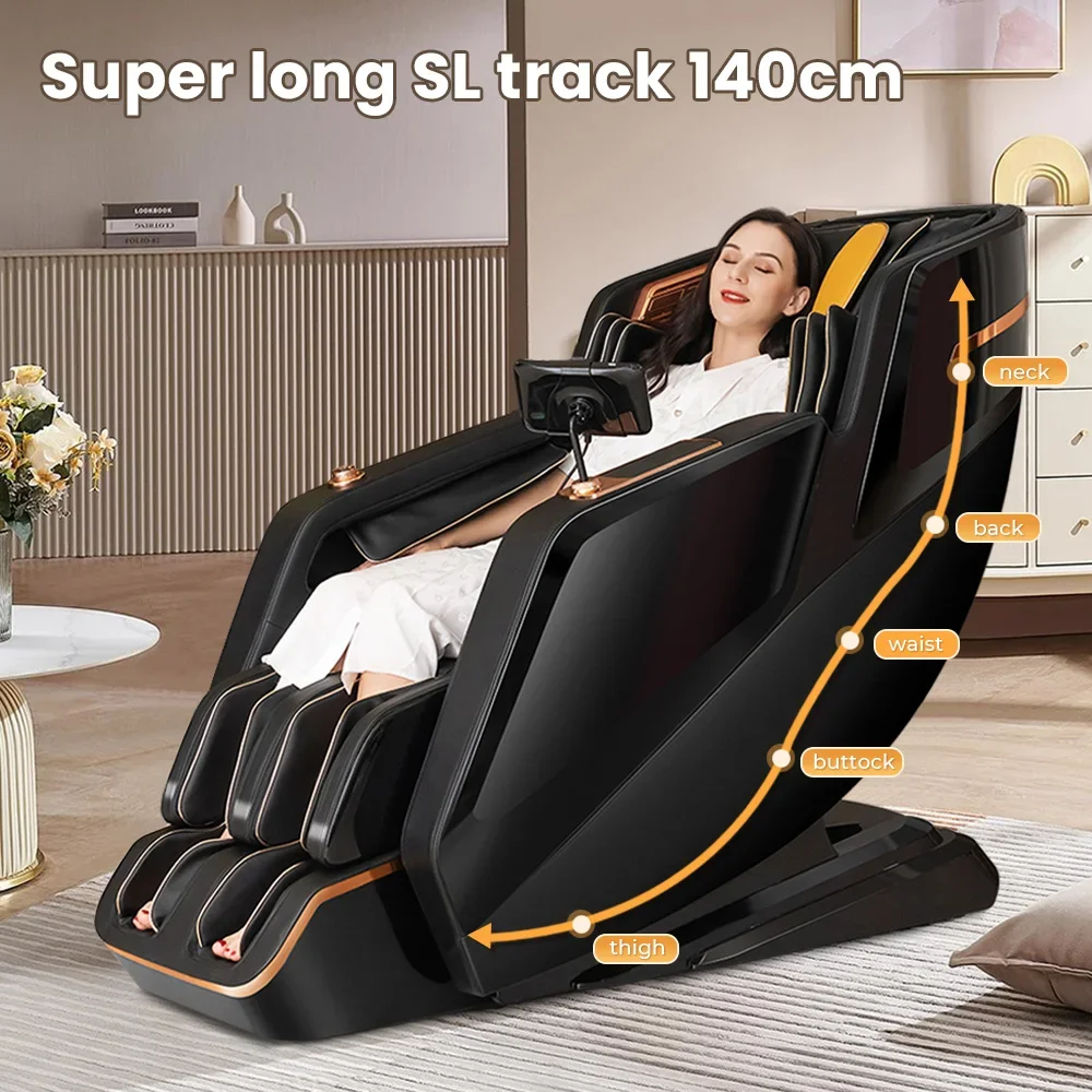 2024 High End Shiatsu Hot Compress Office Relax Massage Chairs