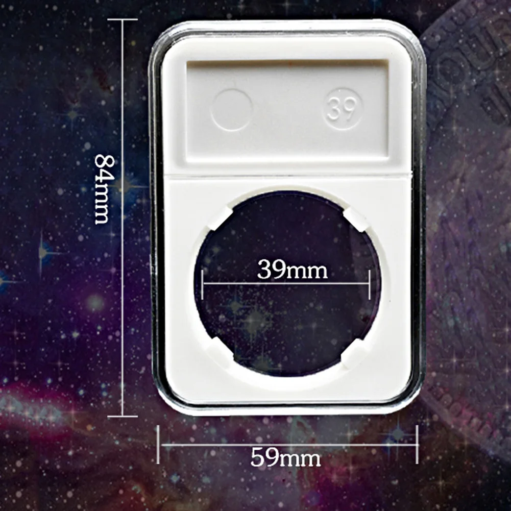 Practical Storage Organizer Box for Coin Collection 5x Protective Display Case for Preserving Commemorative  Practical