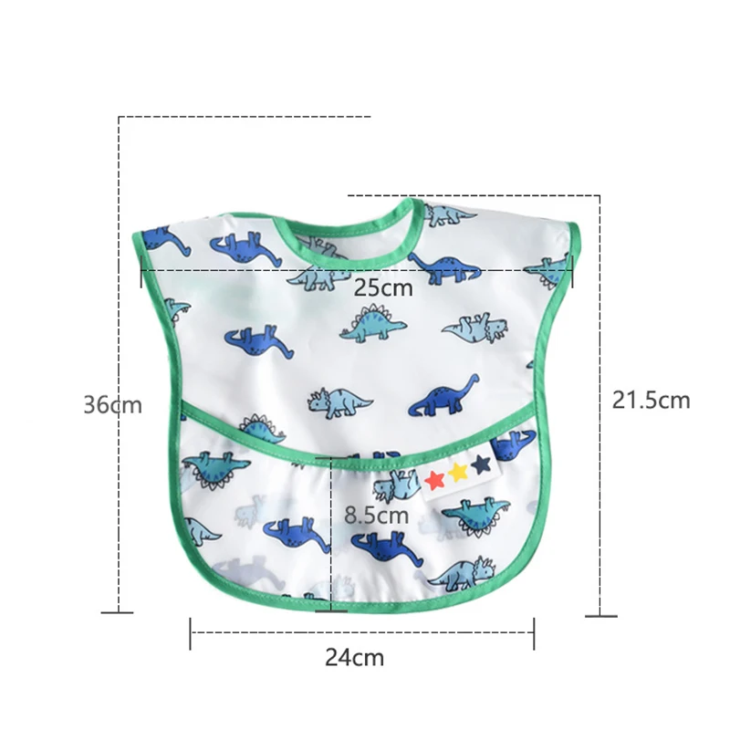 Soft Sleeveless Waterproof Baby Bibs Apron New Cartoon Washcloth Feeding Bib Cute Burp Cloth For Toddler Boys Girls Bandana Bibs