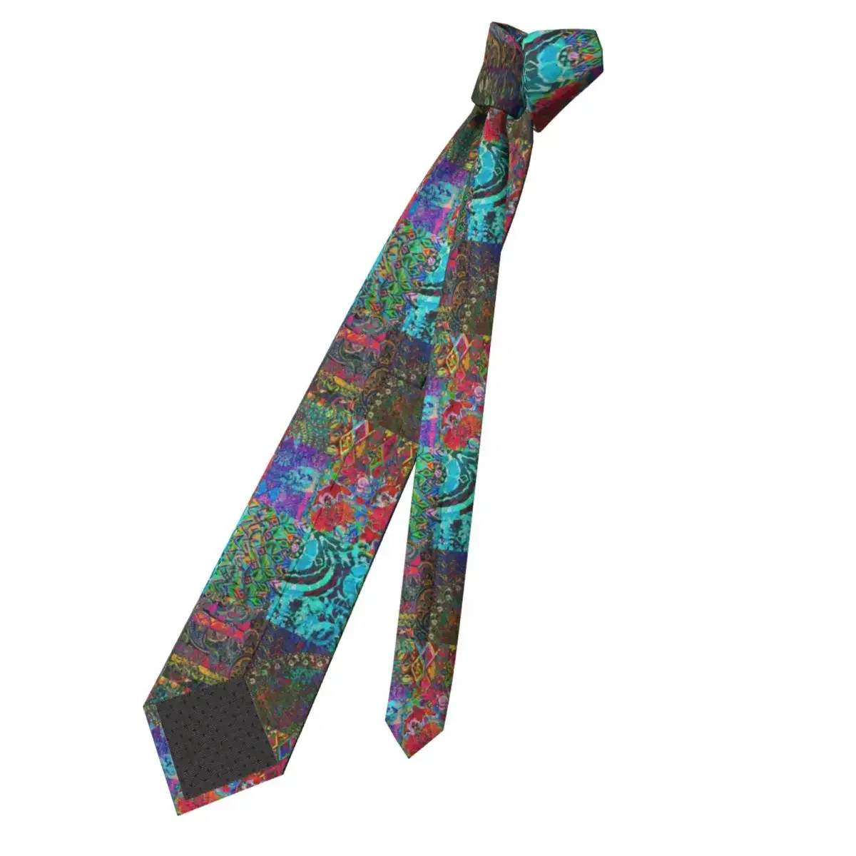 Bohemian Necktie Unisex Polyester 8 cm Hippie Mandala Paisley Boho Neck Ties for Men Casual Classic Suits Accessories Gravatas