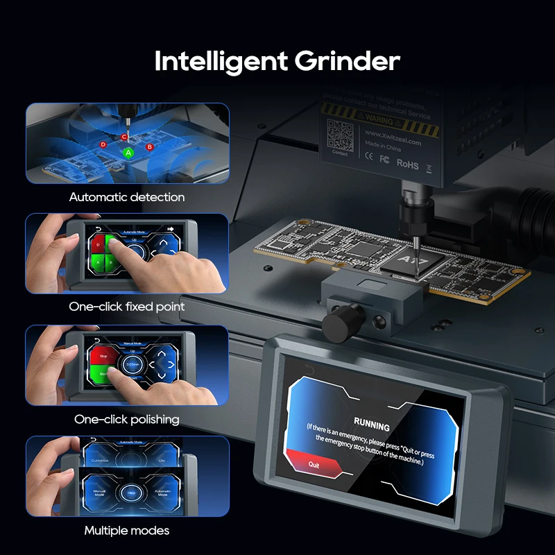 التلقائي الصناعية بغا رقاقة طاحونة آلة طحن باستخدام الحاسب الآلي للوحة الأم IC لوحة دارات مطبوعة أداة إصلاح الهاتف الخليوي