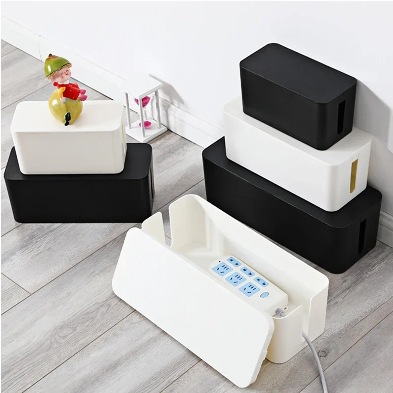 Plastic Wire Storage Box Power Line Storage CasesJunction Box Cable Tidy Storage Box Household Necessities 3 Sizes